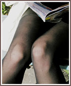 black pantyhose