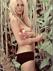 Classic nude Bridgette Bardot