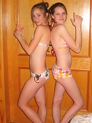 Cute panties is the best outfit a sexy gal can wear