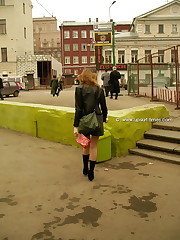 Girls are walking and miss our hidden cameras, which capturing their pussies