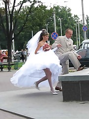 Naughty Brides upskirt photos