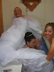 Naughty Brides upskirt photos