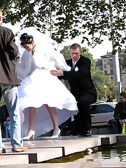 Naughty Brides upskirt photos