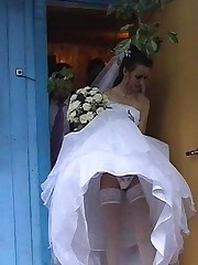 Naughty Brides upskirt photos