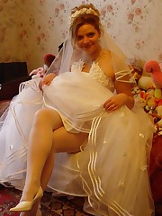 Naughty Brides upskirt photos