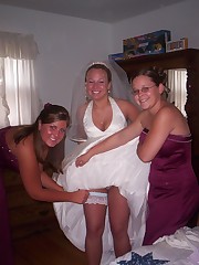 Naughty Brides upskirt photos