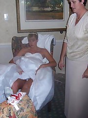 Naughty Brides upskirt photos