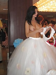 Naughty Brides upskirt photos