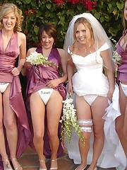 Naughty Brides upskirt photos