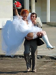 Naughty Brides upskirt photos