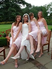 Naughty Brides upskirt photos