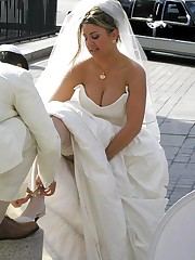 Naughty Brides upskirt photos