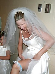 Naughty Brides upskirt photos