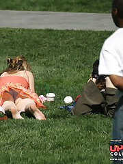 Panty upskirt, as a result of looking for upskirts in public