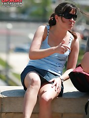 Asian woman upskirt. Hot as hell!