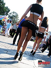 Girls upskirt performance so horny