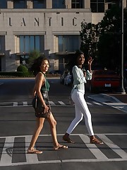 Kelsey and Dee were going to be in Atlanta for a few days working on a music video. I had never been to Georgia, so I figured it would be a great excuse for me to visit 'Black Hollywood' if they'd agree to a Zishy adventure. Kelsey is the one with the darker complexion. Dee, the lighter. The weather was chilly and the day was short, but these two beautiful Americans were a fun duo to photograph. And yes, the last three images are meant to imply there is more to come.