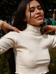 This is the first time that I hire a female contributor to take two models out for photos. If you recall, we met Rosa and Zaheera last year in their own solo updates. The real life friends gave Zishy a try on a whim and despite what you may think are almost twenty years old--each, not combined! The photographer that shot them solo, Dan, was eviscerated in a freak hot tub accident, so I had Viky travel to their city to continue the magic. More of these Colombian beauties planned.