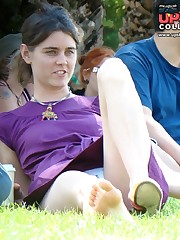 Squat upskirt. Crazy smiling chick caught by hidden cam upskirt photo