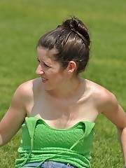 Nice chick is having rest, flashing panties, up skirt upskirt pantyhose