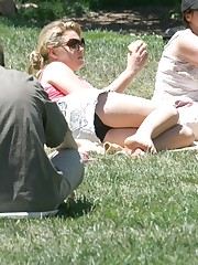 Public upskirt, of blondie in pink. She flashed her panties upskirt shot