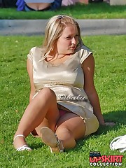 Peeking glamorous city girs sudden upskirts up skirt pic