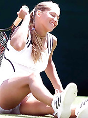 Anna Kournikova's dirty gallery! upskirt no panties