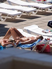 Hot bikini pics with sexy girls with nude titties up skirt pic