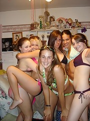 Panty girls participating in hot panty show upskirt no panties