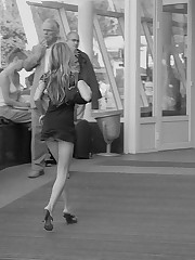 Bimbos pay no attention on guy shooting their upskirt upskirt pantyhose