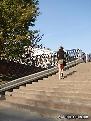 Extra hot shots with short skirts hardly hiding nude butts upskirt photo