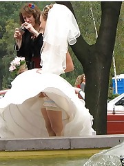 Gellery of Sweet Teen Bride upskirt pic