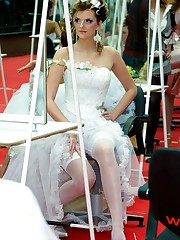 Gellery of Sweet Teen Bride celebrity upskirt