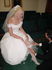 Gal of Hot Bride upskirt pic