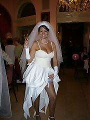 Gal of Hot Euro Bride teen upskirt