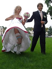 Images of Hot Bride Dressed upskirt no panties