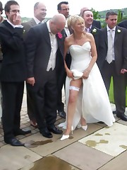 Photos of Drunk Bride upskirt picture