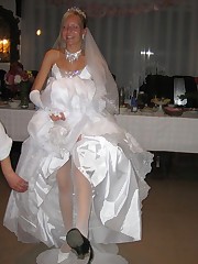 Images of Hot Nasty Bride upskirt shot