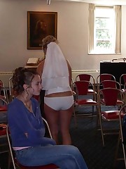 Photos of Bride In White Stockings upskirt picture