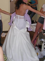 Pics of Bride Dressed In Wedding Dress celebrity upskirt