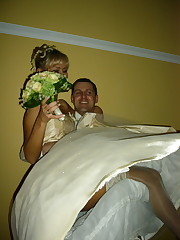 Shots of Amateur Euro Bride up skirt pic