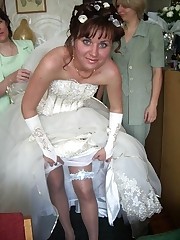 Photos of Older And Teen Bride upskirt shot