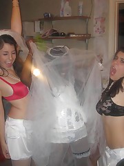 Images of Hot Euro Bride upskirt shot