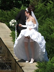 A bride in this action pics upskirt picture