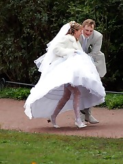 A bride in action images upskirt picture