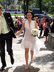 Shots of Amazing Bride upskirt shot