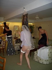 Photos of Hot Bride Dressed up skirt pic