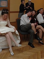 Images of Bride In White Stockings upskirt picture