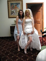 Shots of Hot Bride upskirt photo