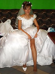 Shots of Hot Bride upskirt shot